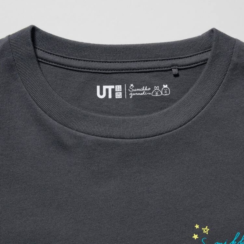 Dětské Tričko Uniqlo Sumikkogurashi Ut Grafická Tmavě Šedé | VOZLEGK-91