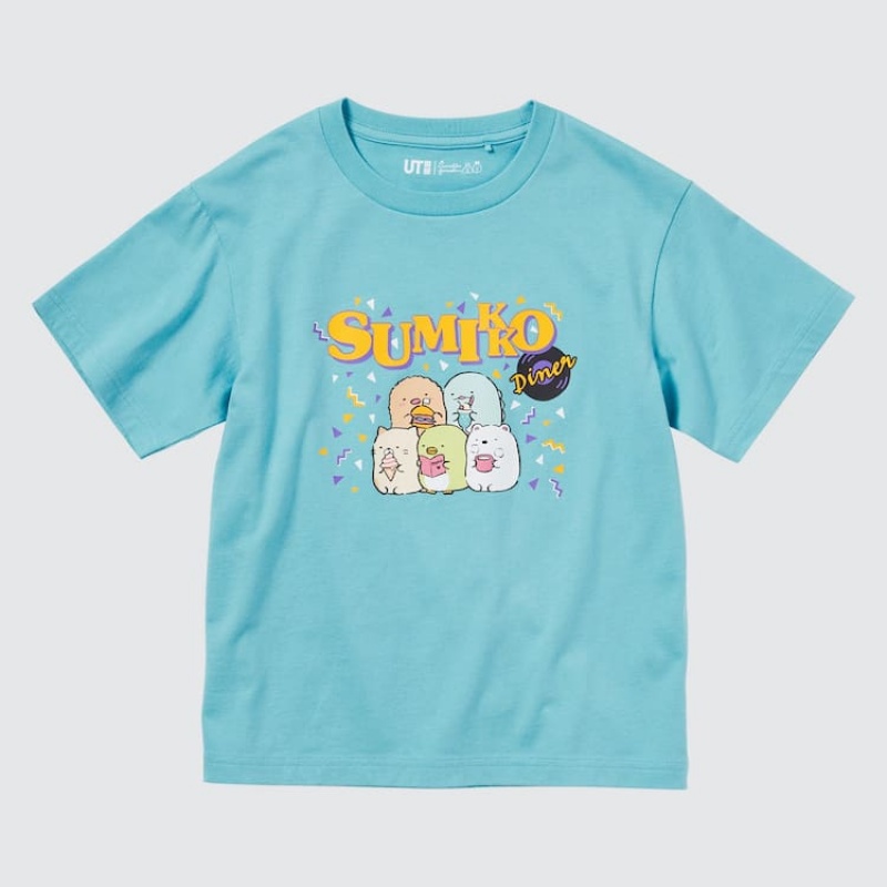 Dětské Tričko Uniqlo Sumikkogurashi Ut Grafická Zelene | ADSCJGX-83