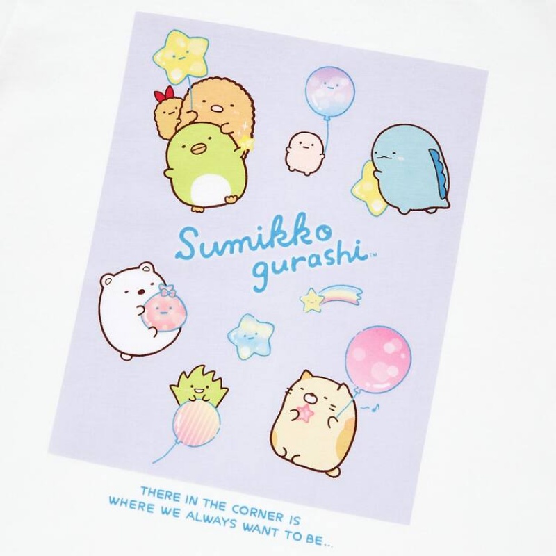 Dětské Tričko Uniqlo Sumikkogurashi Ut Grafická Bílé | JAWKUYG-26