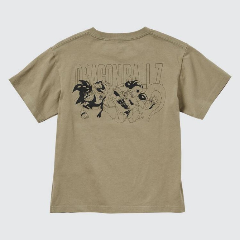 Dětské Tričko Uniqlo Ut Krátké Sleeve Dragon Ball Zelene | CFAWNSL-70