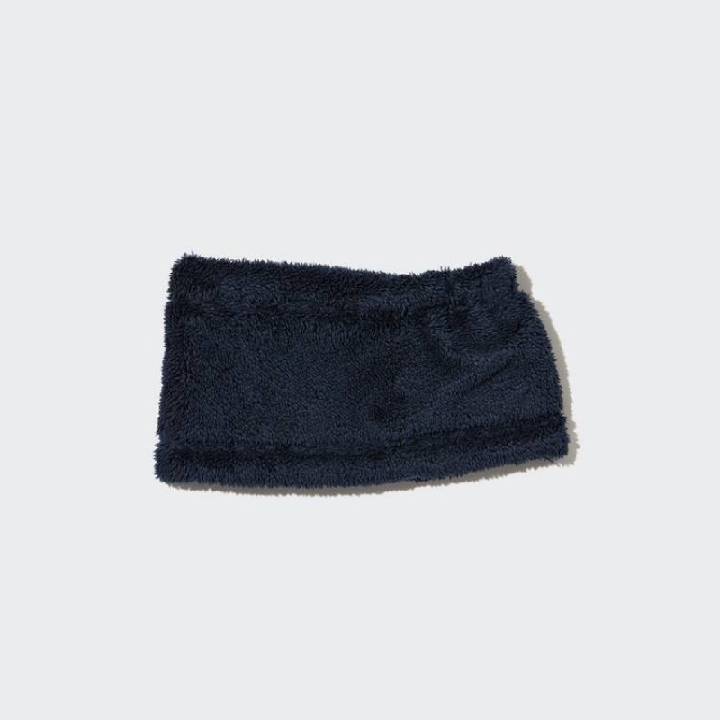 Dětské Šátky Uniqlo Heattech Fleece Neck Warmer Tmavě Blankyt | JRFZMKY-05