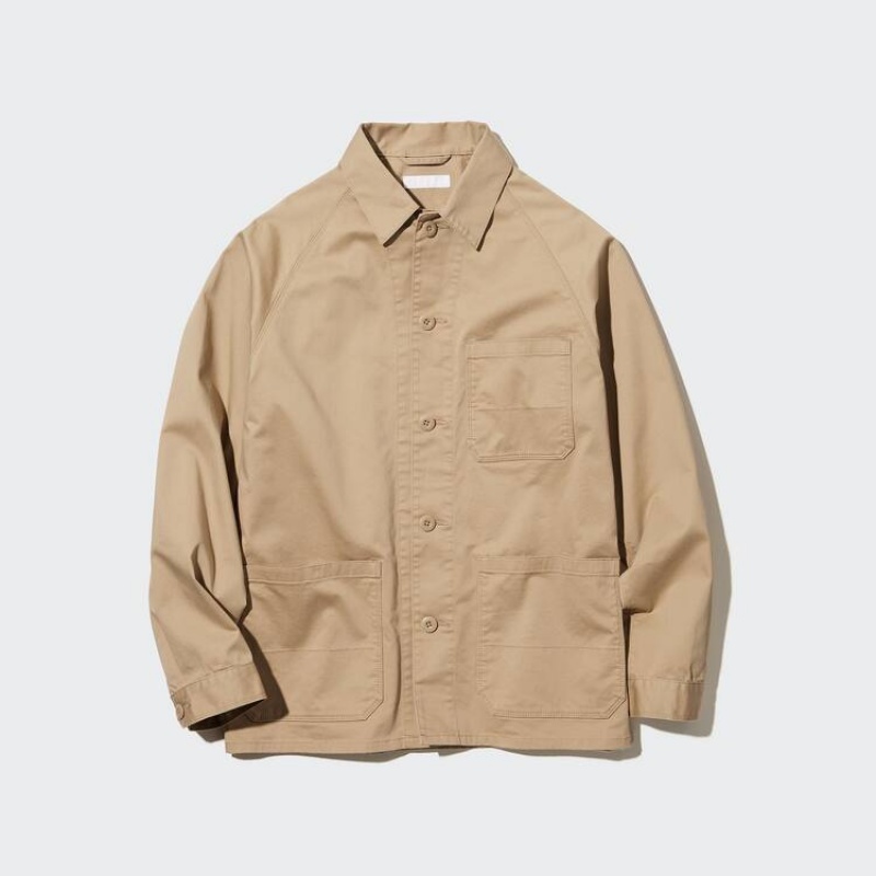 Pánské Bundy Uniqlo Utility Hnědé | GREOPTC-03