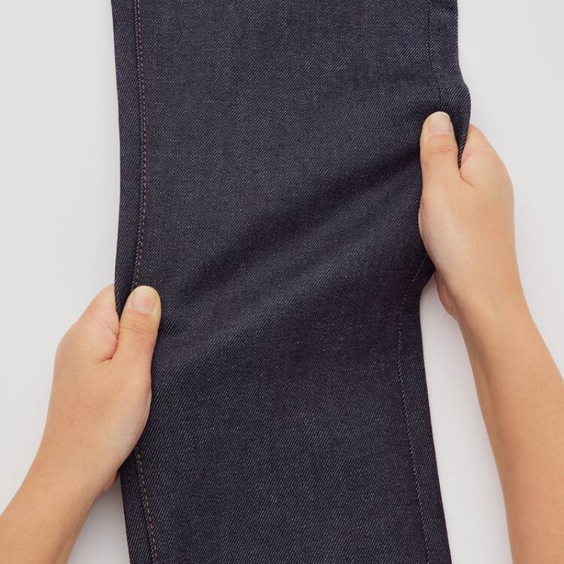 Pánské Džíny Uniqlo Selvedge Stretch Slim Fit (2020 Season) Tmavě Blankyt | KTRMCYE-14