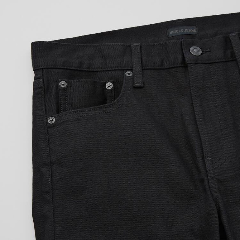 Pánské Džíny Uniqlo Selvedge Stretch Slim Fit (2021 Season) Tmavě Blankyt | TJLYGNX-83