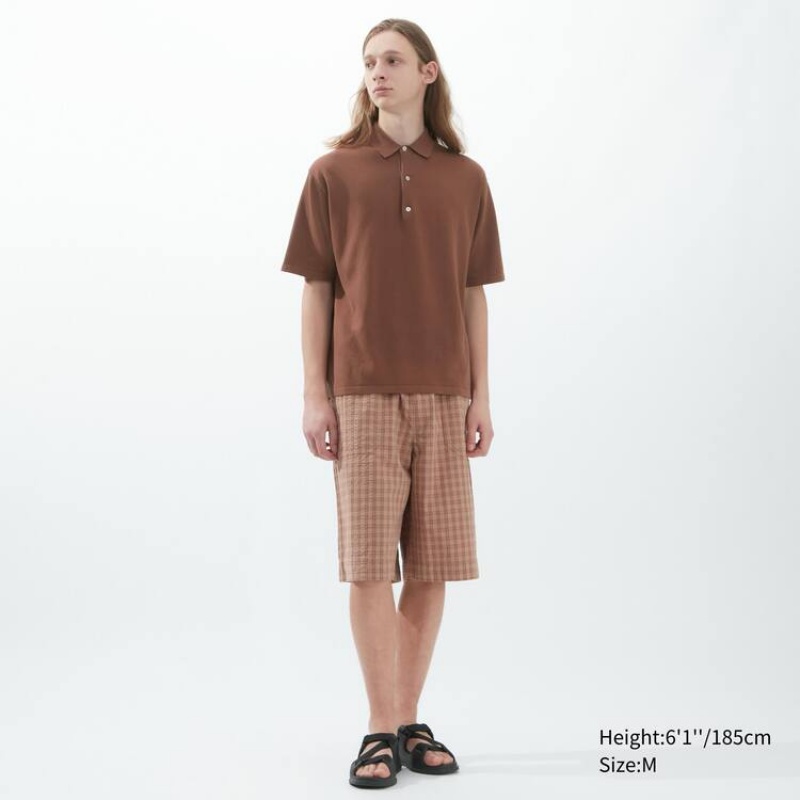 Pánské Jumpers Uniqlo U Pletené Hnědé | LIDMOSB-36