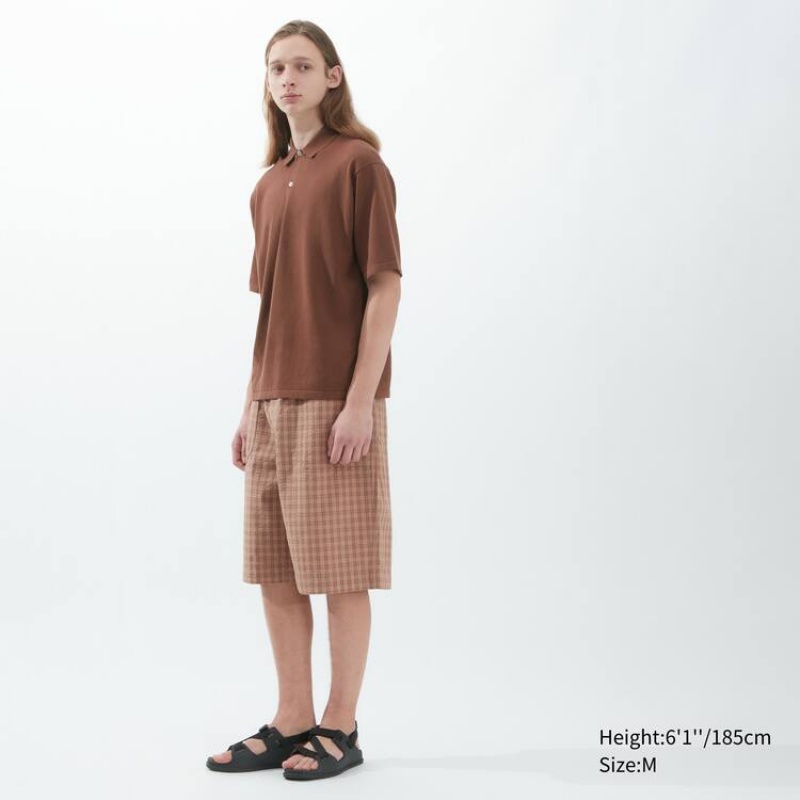 Pánské Jumpers Uniqlo U Pletené Hnědé | LIDMOSB-36