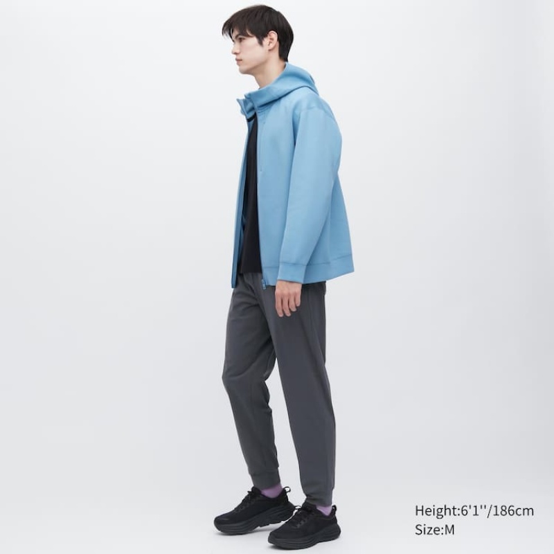 Pánské Kalhoty Jogger Uniqlo Ultra Stretch Dry-ex (Long) Tmavě Šedé | EZASBPN-46