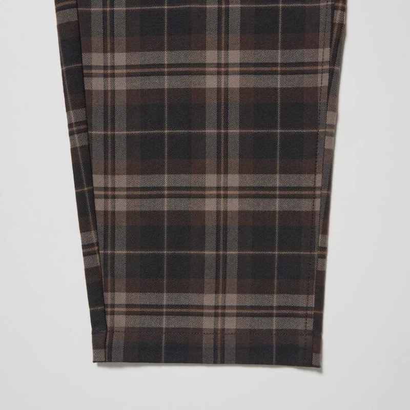 Pánské Kalhoty Uniqlo Flannel Ankle Length Hnědé | RCLNAJZ-73