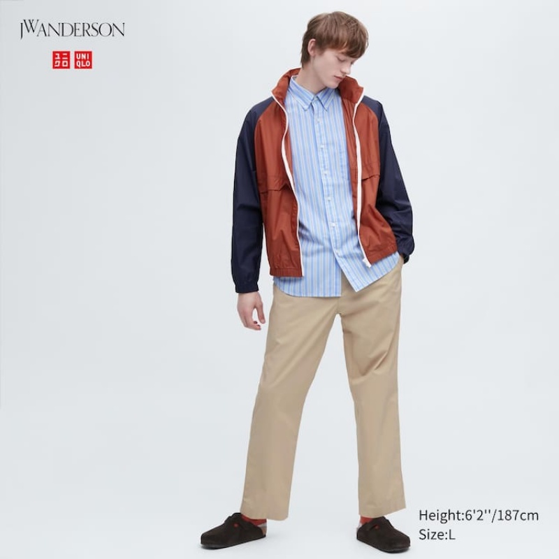 Pánské Kalhoty Uniqlo Jw Anderson Easy Béžový | PIJNBCT-47