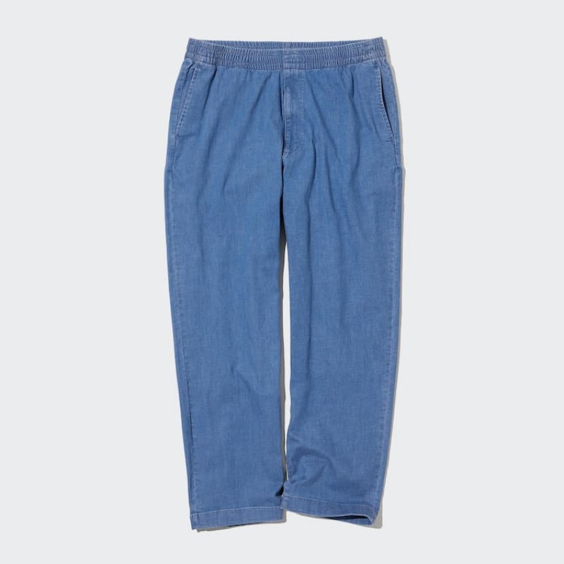 Pánské Kalhoty Uniqlo Relaxed Fit Ankle Length Blankyt | RNJYUSG-59