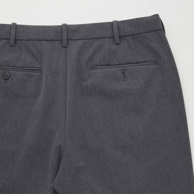 Pánské Kalhoty Uniqlo Smart Pohodlí Ankle Length (Long) Šedé | ZJQANFB-28