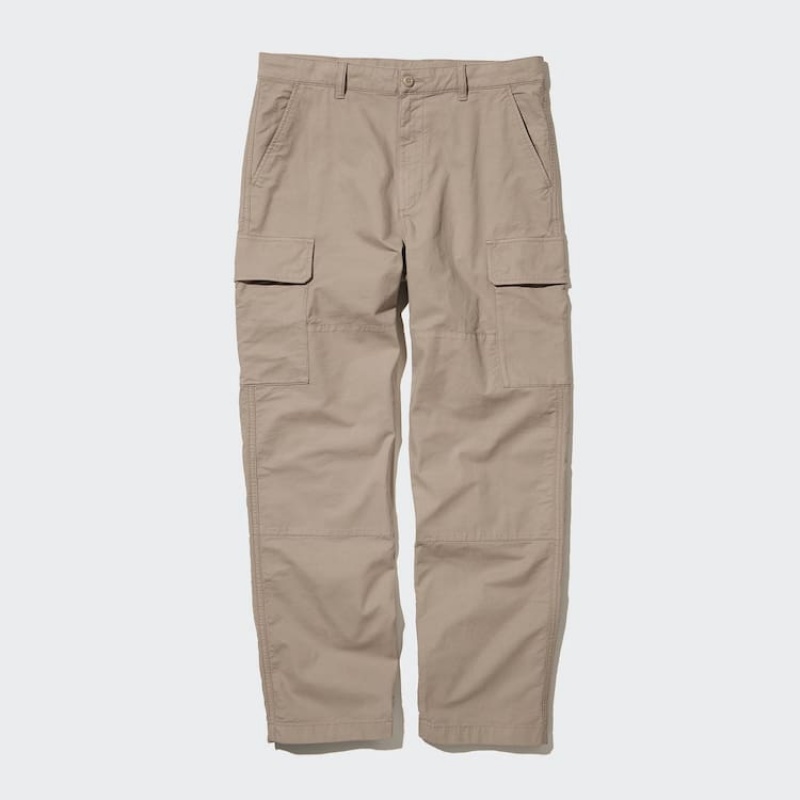 Pánské Kalhoty Uniqlo Utility Cargo Béžový | TYLHPUM-17