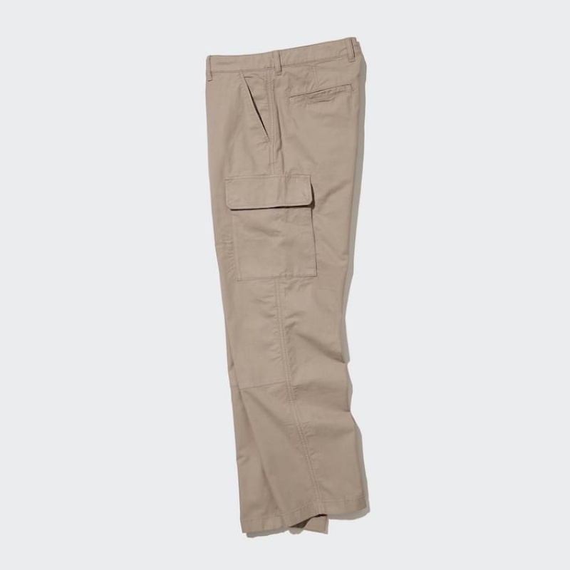 Pánské Kalhoty Uniqlo Utility Cargo Béžový | TYLHPUM-17