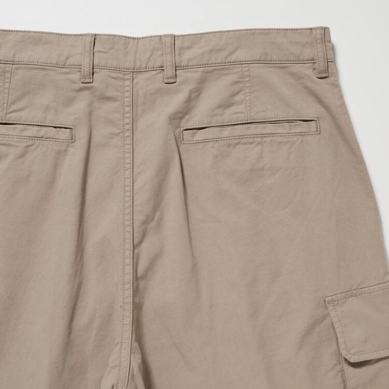 Pánské Kalhoty Uniqlo Utility Cargo Béžový | TYLHPUM-17