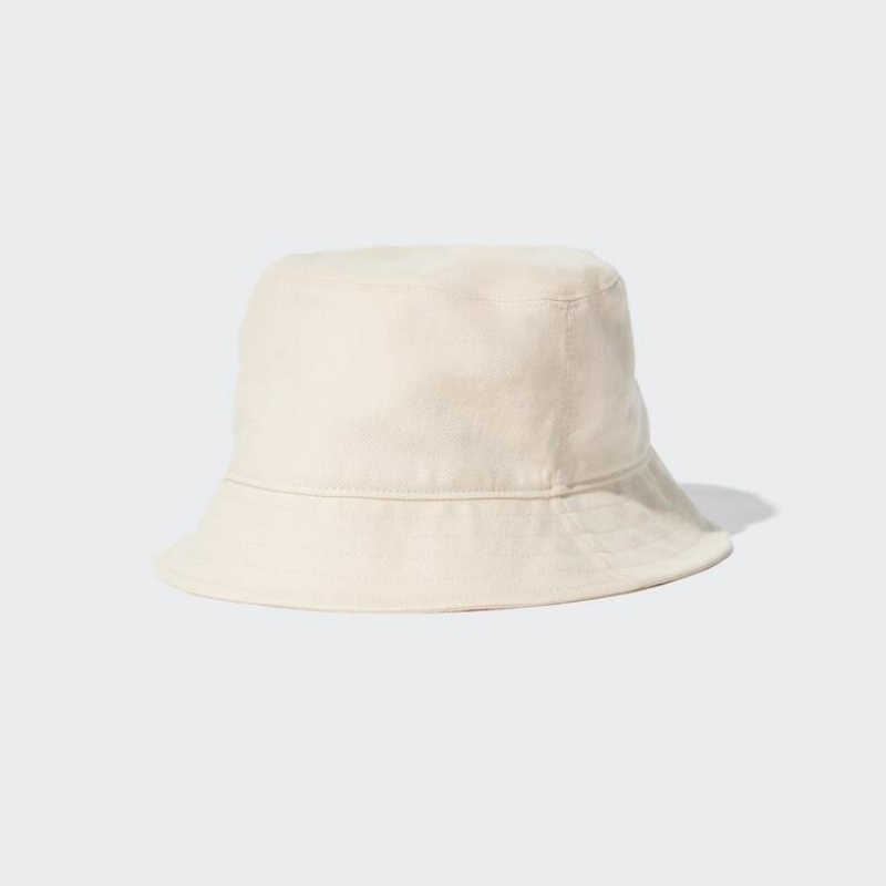 Pánské Klobouky Uniqlo Linen Blend Bucket Bílé | AVQWBDG-70