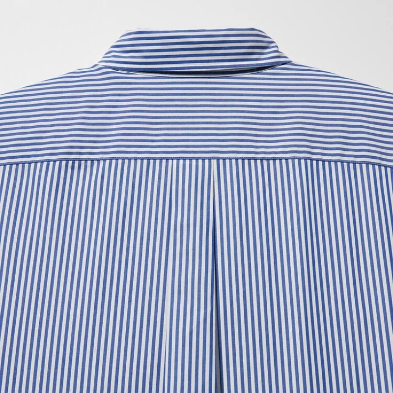 Pánské Košile Uniqlo Extra Fine Bavlněné Broadcloth Regular Fit (Button-down Collar) Blankyt | QTRYBOD-38