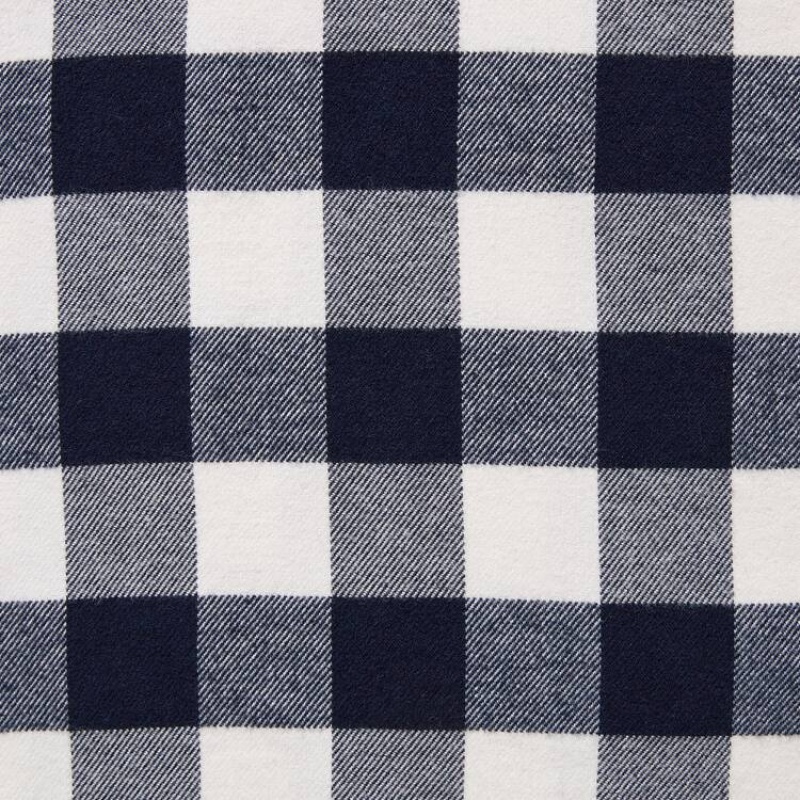 Pánské Košile Uniqlo Flannel Regular Fit Checked (Regular Collar) Bílé | OXRPBUH-39