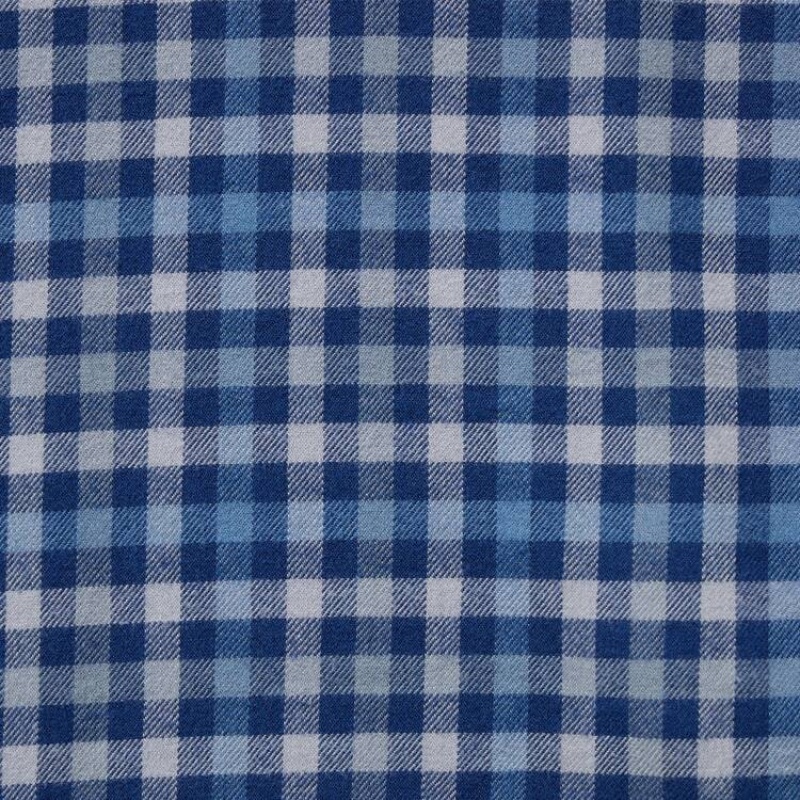 Pánské Košile Uniqlo Flannel Regular Fit Checked (Button-down Collar) Blankyt | PEQIYAO-65