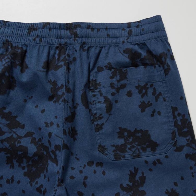 Pánské Kraťasy Uniqlo Dry Stretch Leaf Print Easy Blankyt | MBSKDOH-07