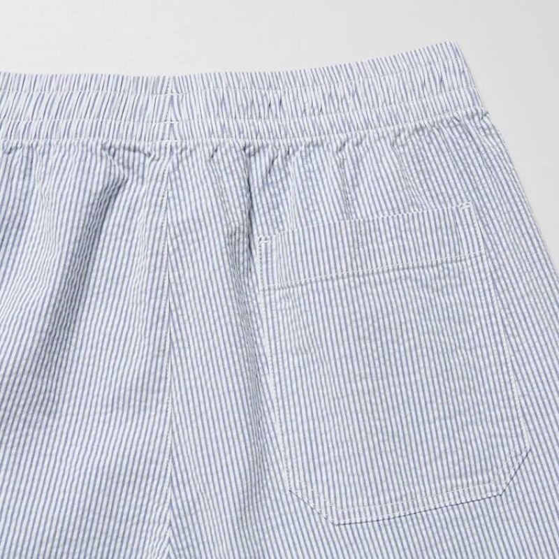 Pánské Kraťasy Uniqlo Dry Stretch Seersucker Easy Blankyt | JPOLVIN-05