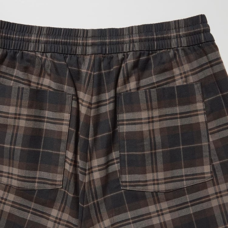 Pánské Loungewear Uniqlo Flannel Ankle Length Hnědé | HCFQSMD-75