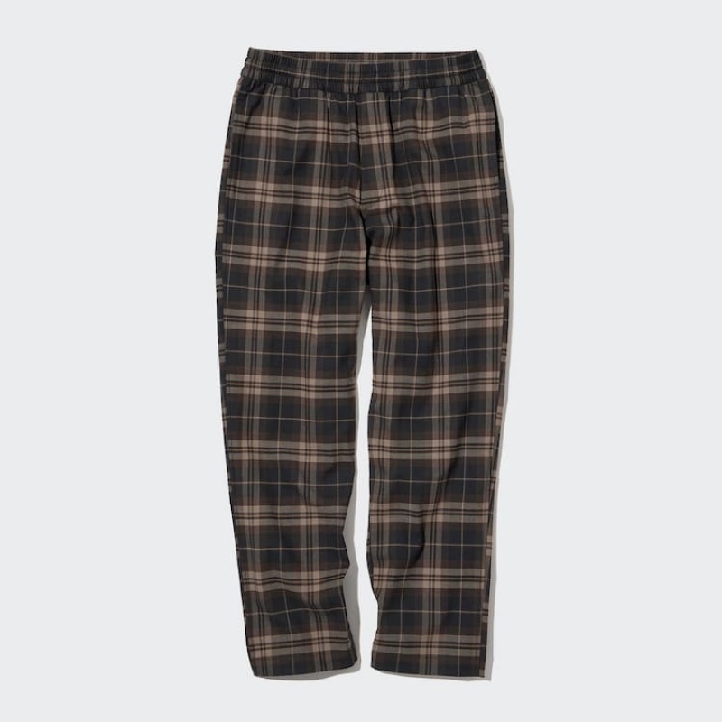 Pánské Loungewear Uniqlo Flannel Ankle Length Hnědé | HCFQSMD-75