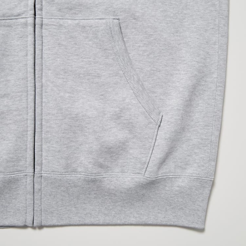 Pánské Loungewear Uniqlo Sweat Zipped Šedé | WZVDOTN-72