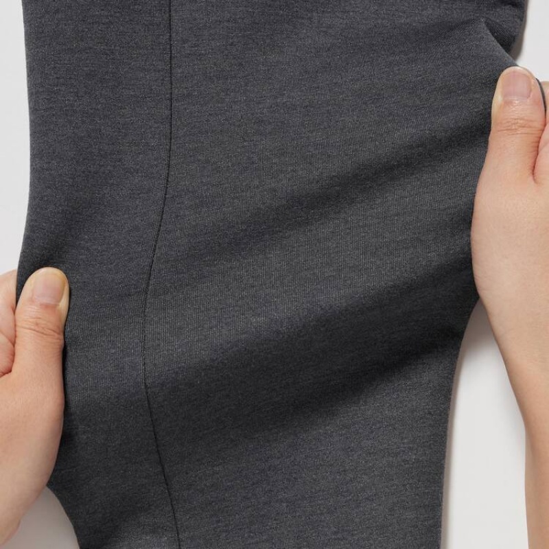 Pánské Mikina s Kapucí Uniqlo Dry Sweat Stretch Zipped Tmavě Šedé | FGINTQL-18