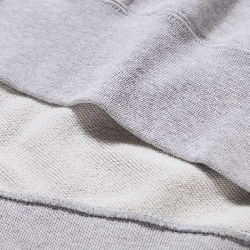 Pánské Mikina s Kapucí Uniqlo Sweat Pullover Šedé | KPWQIXG-92