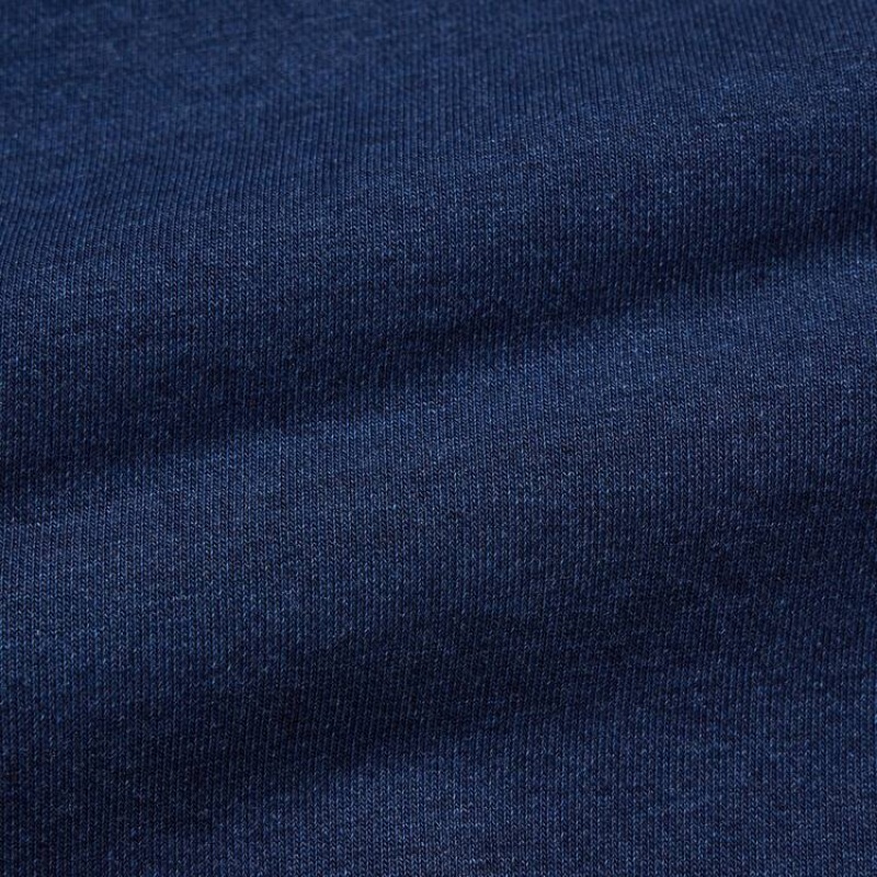 Pánské Mikiny Uniqlo Indigo Sweat Half-zipped Pullover Blankyt | FHCGRTQ-79