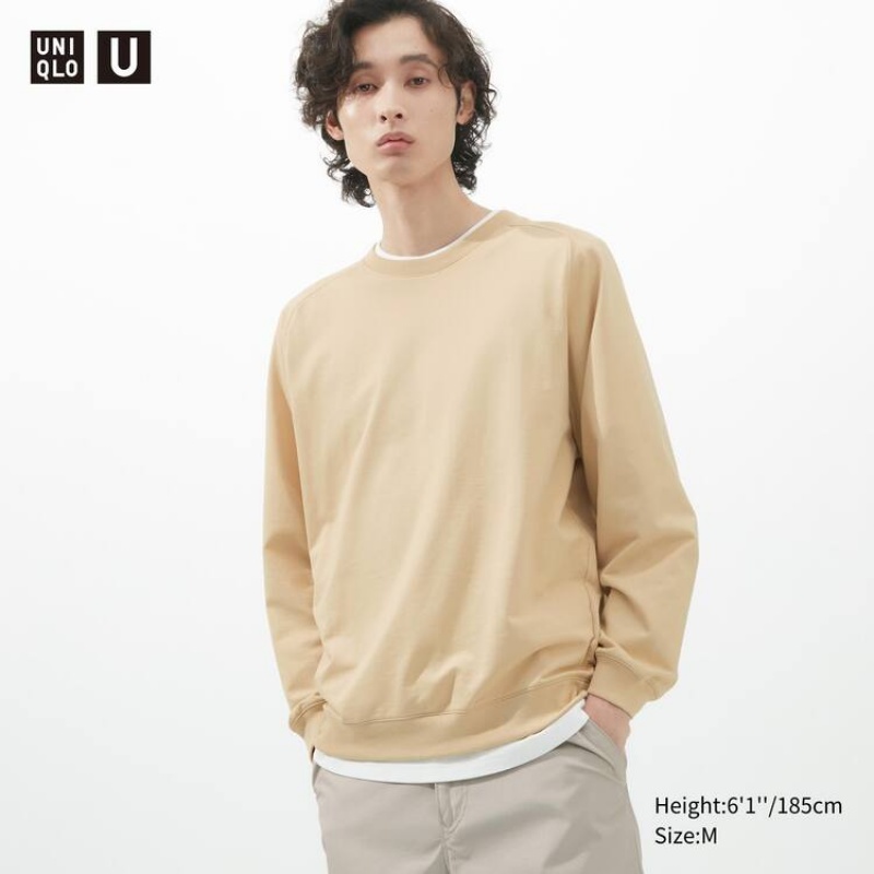 Pánské Mikiny Uniqlo U Light Krém | PWXARVF-90