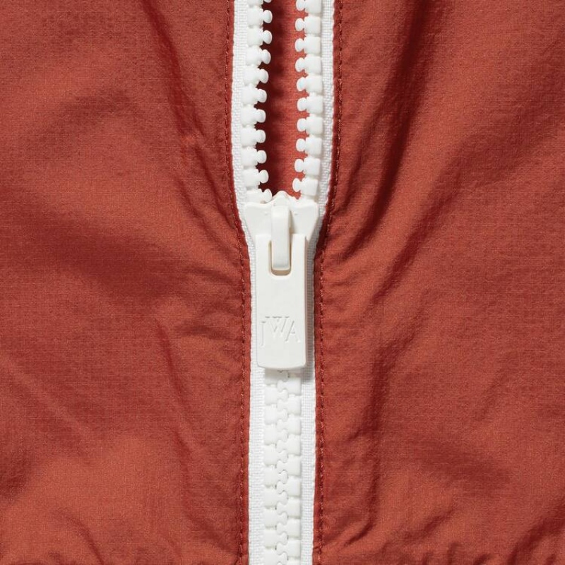 Pánské Parka Uniqlo Jw Anderson Colour Block Uv Protection Červené | ZXBMUHS-42