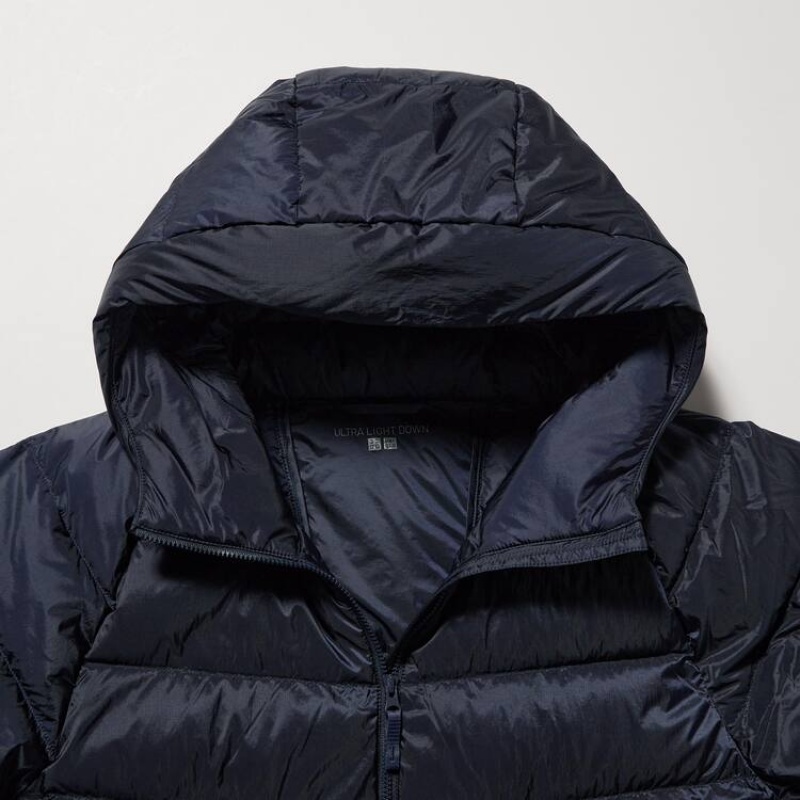 Pánské Parka Uniqlo Ultra Light Down 3d Cut Tmavě Blankyt | HENOITQ-21