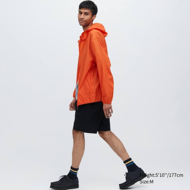 Pánské Parka Uniqlo Uv Protection 3d Cut Pocketable Oranžové | LUZXIVY-07