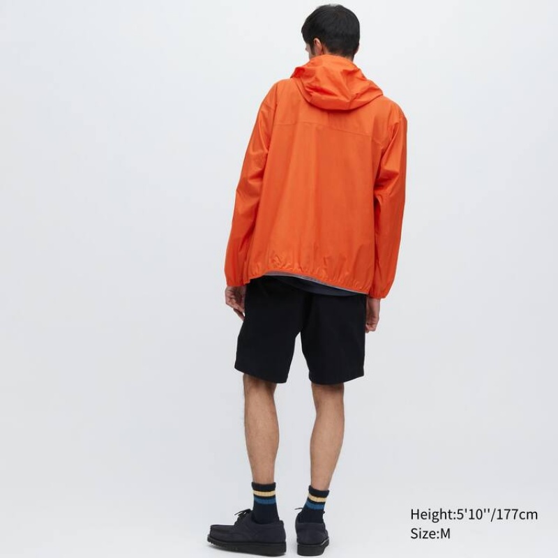 Pánské Parka Uniqlo Uv Protection 3d Cut Pocketable Oranžové | LUZXIVY-07