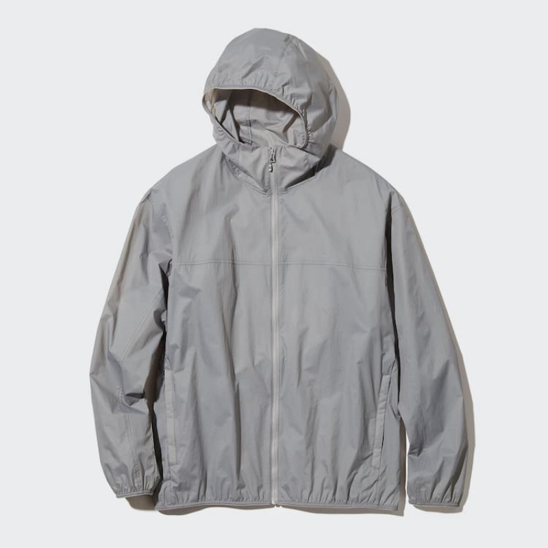 Pánské Parka Uniqlo Uv Protection Pocketable Šedé | MQGSWTK-35