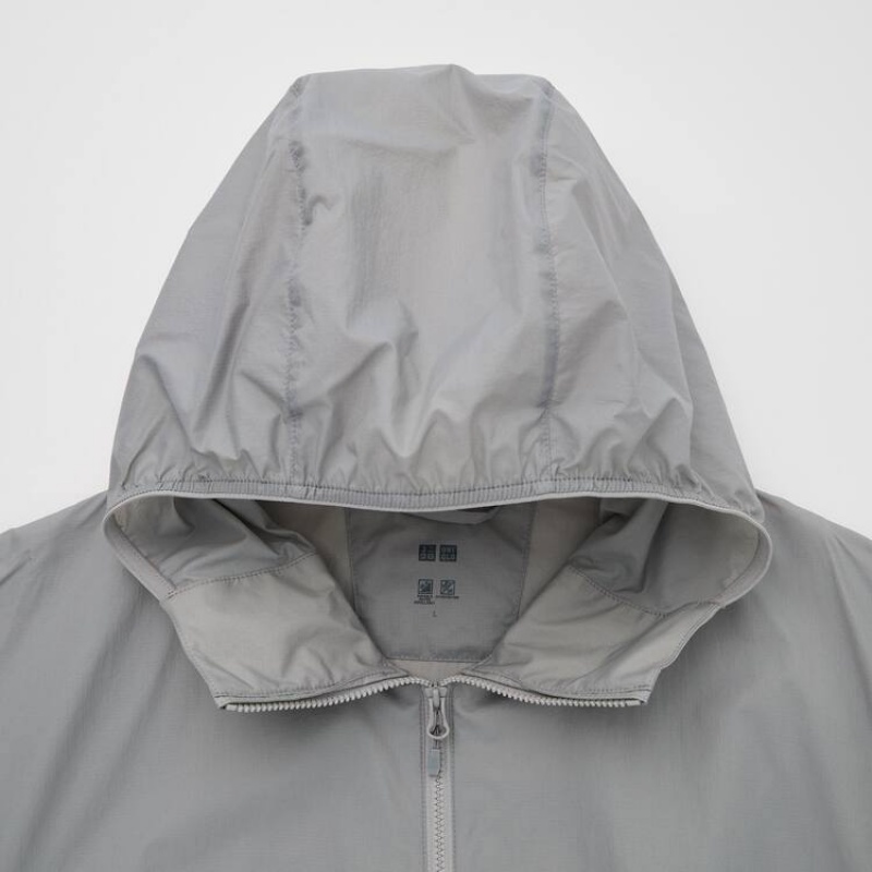 Pánské Parka Uniqlo Uv Protection Pocketable Šedé | MQGSWTK-35