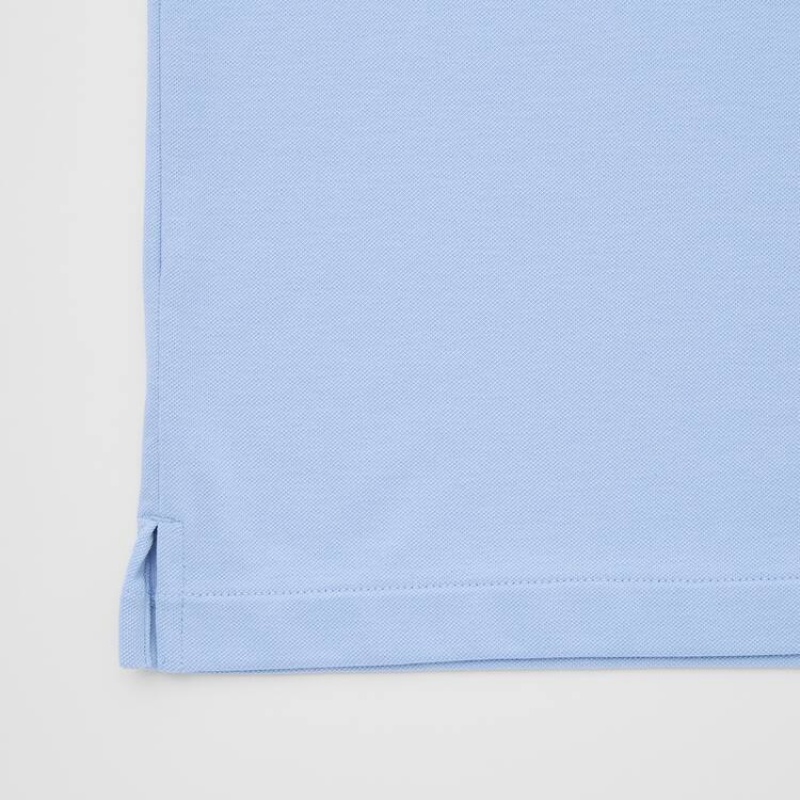 Pánské Polo Triko Uniqlo Airism Piqué Světle Blankyt | JNRHCGB-80