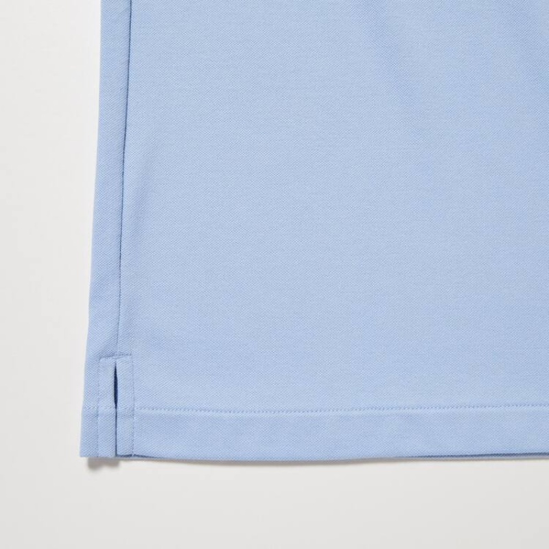 Pánské Polo Triko Uniqlo Airism Světle Blankyt | OCABNGS-25