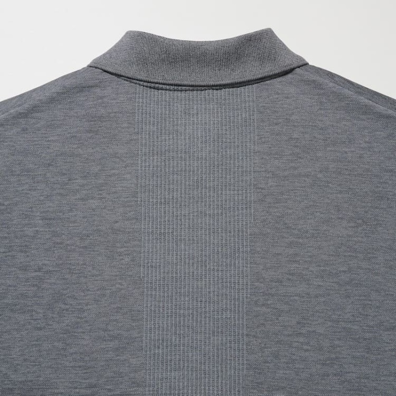 Pánské Polo Triko Uniqlo Dry-ex Šedé | IMEHBZC-29