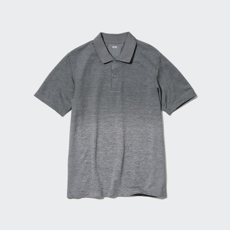 Pánské Polo Triko Uniqlo Dry-ex Šedé | IMEHBZC-29