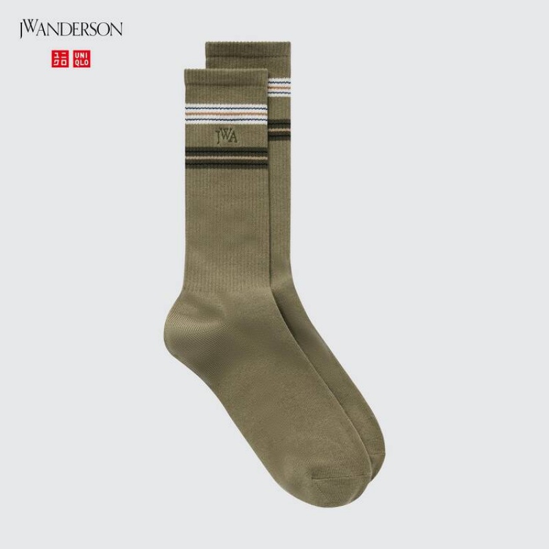 Pánské Ponožky Uniqlo Jw Anderson Zelene | YVXPSWB-67