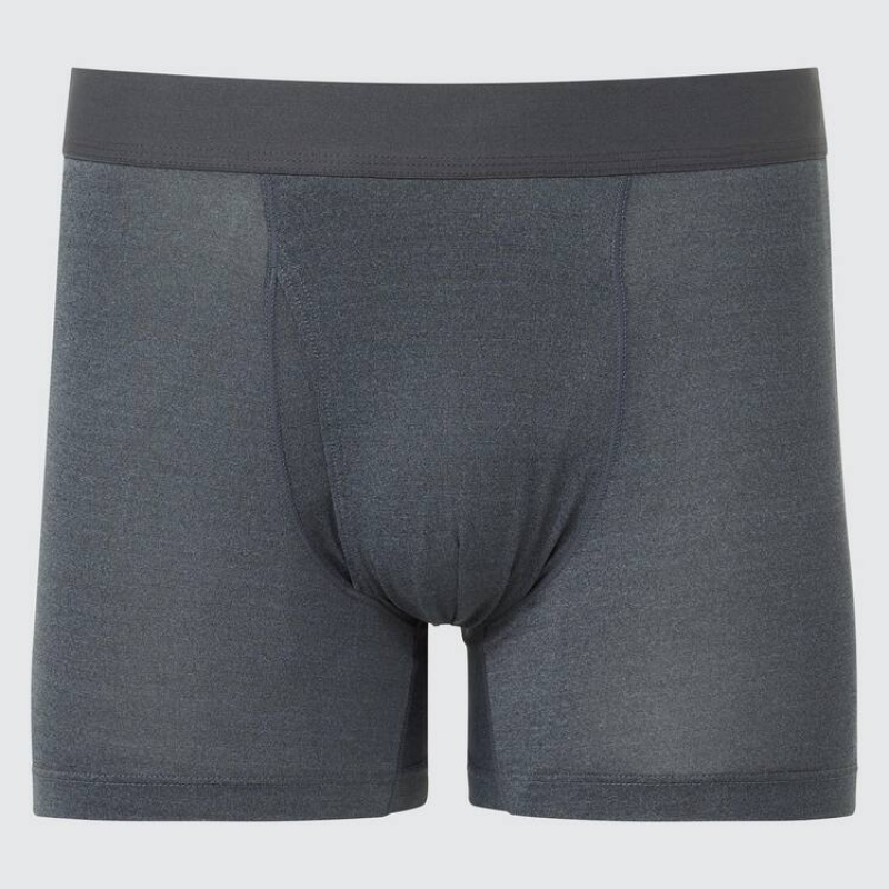 Pánské Spodní Prádlo Uniqlo Airism Heather Boxers Šedé | EQCRKFS-59