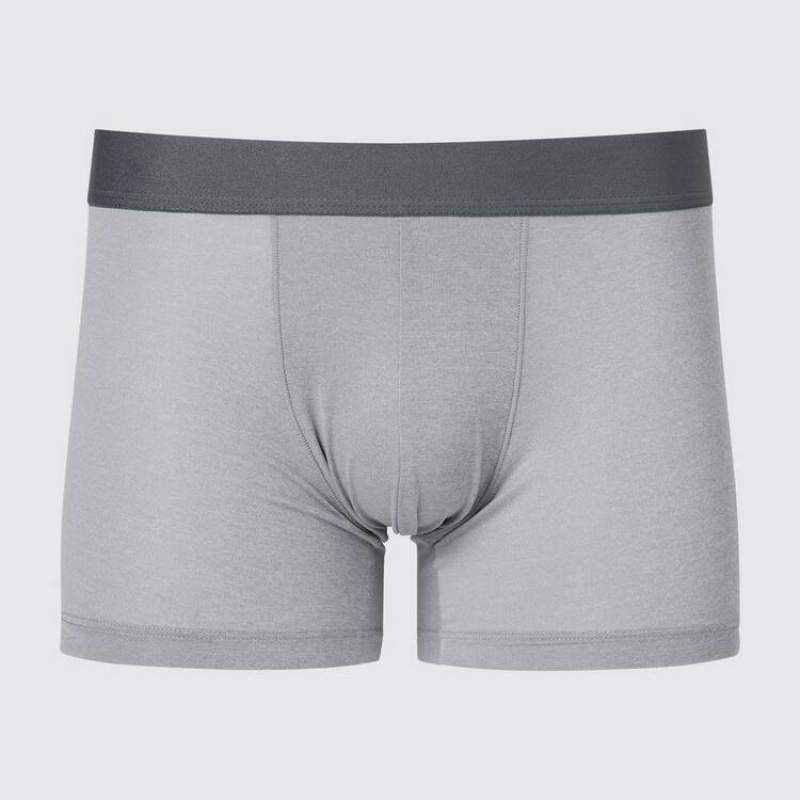 Pánské Spodní Prádlo Uniqlo Airism Heather Low Rise Boxers Světle Šedé | AZDPMEH-67