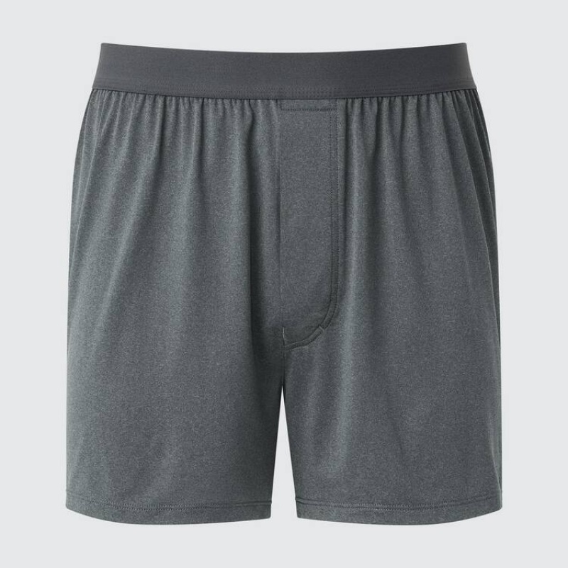 Pánské Spodní Prádlo Uniqlo Airism Loose Fit Heather Boxers Šedé | JUZQCYT-56