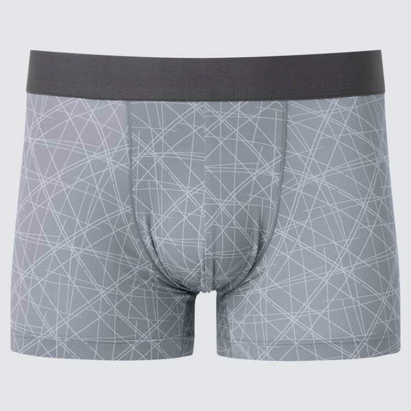 Pánské Spodní Prádlo Uniqlo Airism Low Rise Podšité Boxers Šedé | OVYSFJU-01