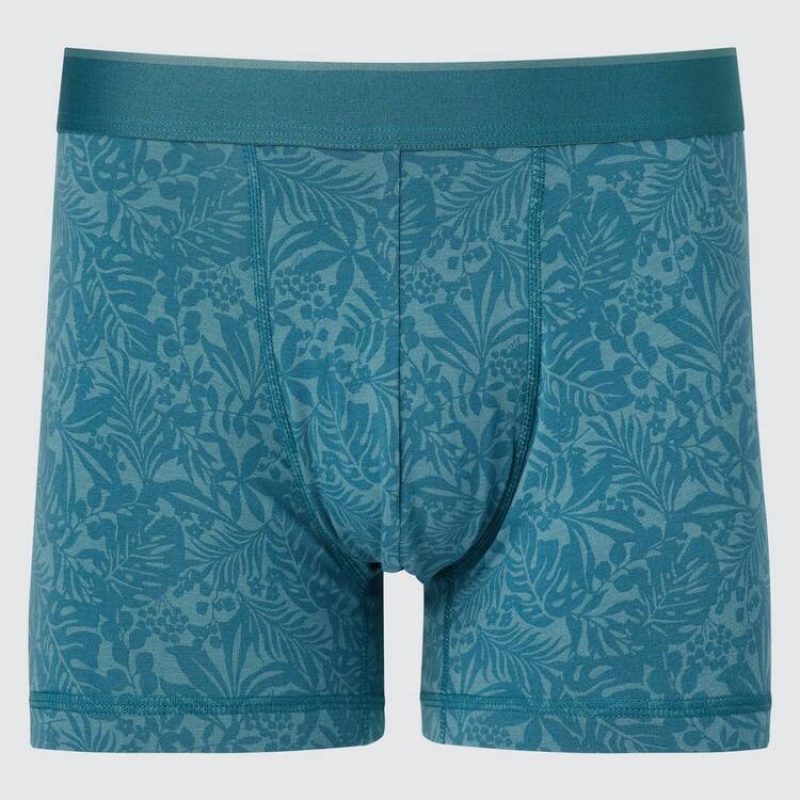 Pánské Spodní Prádlo Uniqlo Bavlněné Low Rise Printed Boxerské Zelene | BHILUVY-28