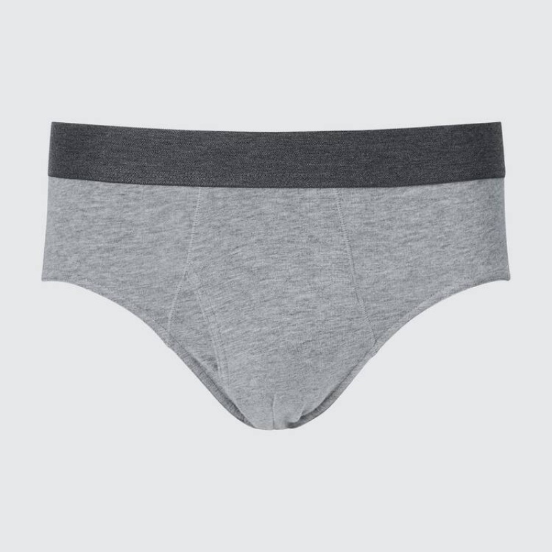 Pánské Spodní Prádlo Uniqlo Briefs Šedé | QCDRMGL-04