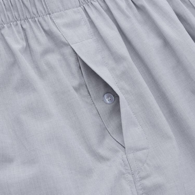 Pánské Spodní Prádlo Uniqlo Woven Broadcloth Boxerské Šedé | URGSACK-93