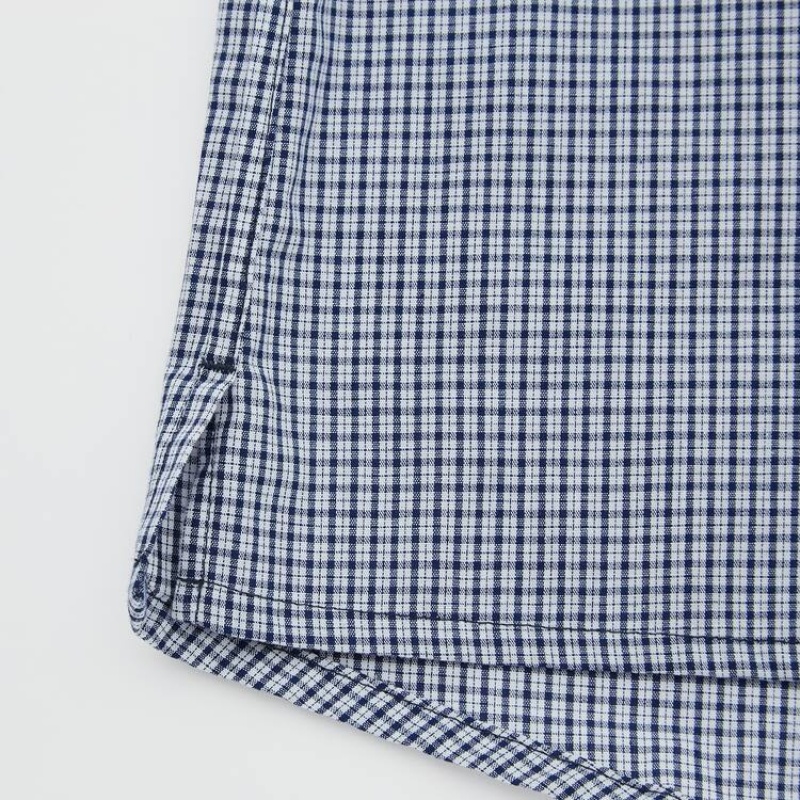 Pánské Spodní Prádlo Uniqlo Woven Checked Boxerské Tmavě Blankyt | XPLJGYQ-08